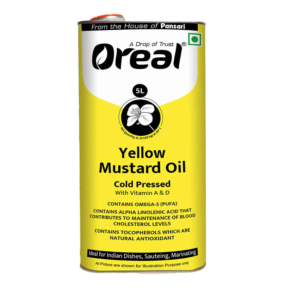 Oreal Yellow Mustard (Sarson) Cold Pressed Oil